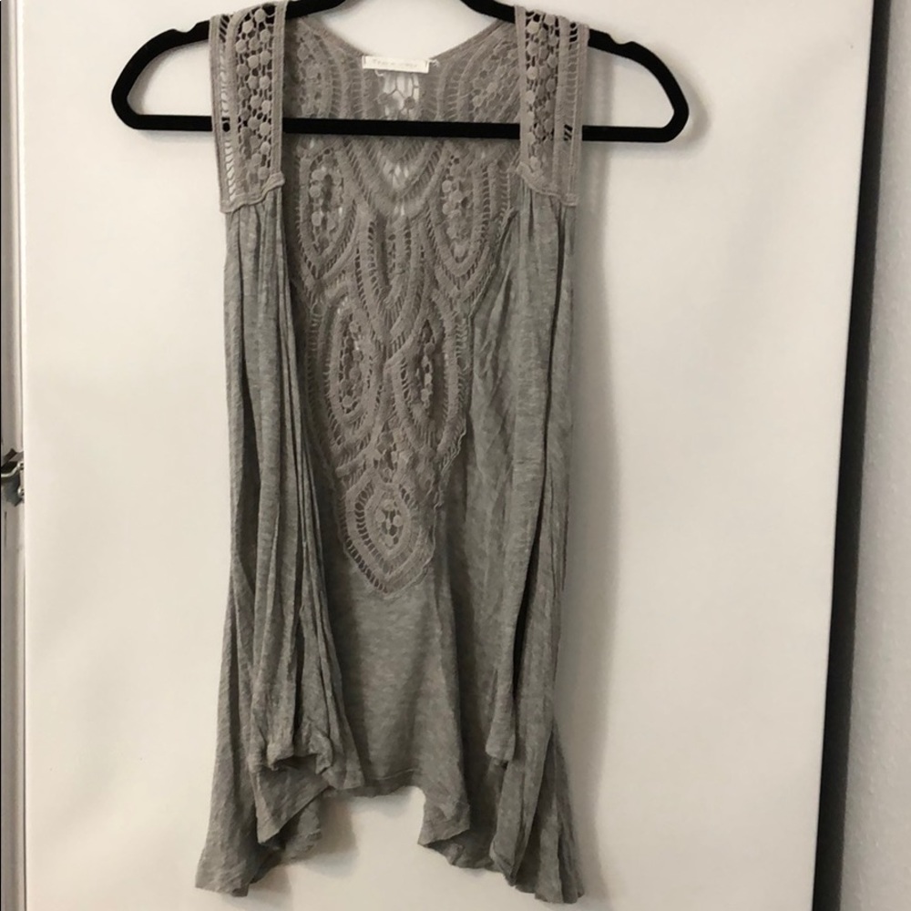 Flowy Gray Layering Vest